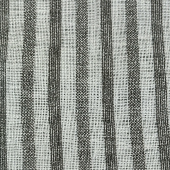 Francesca‎ Bettini Linen Striped Sleeveless Midi Dress L Pockets Lagenloo… - Picture 6 of 13